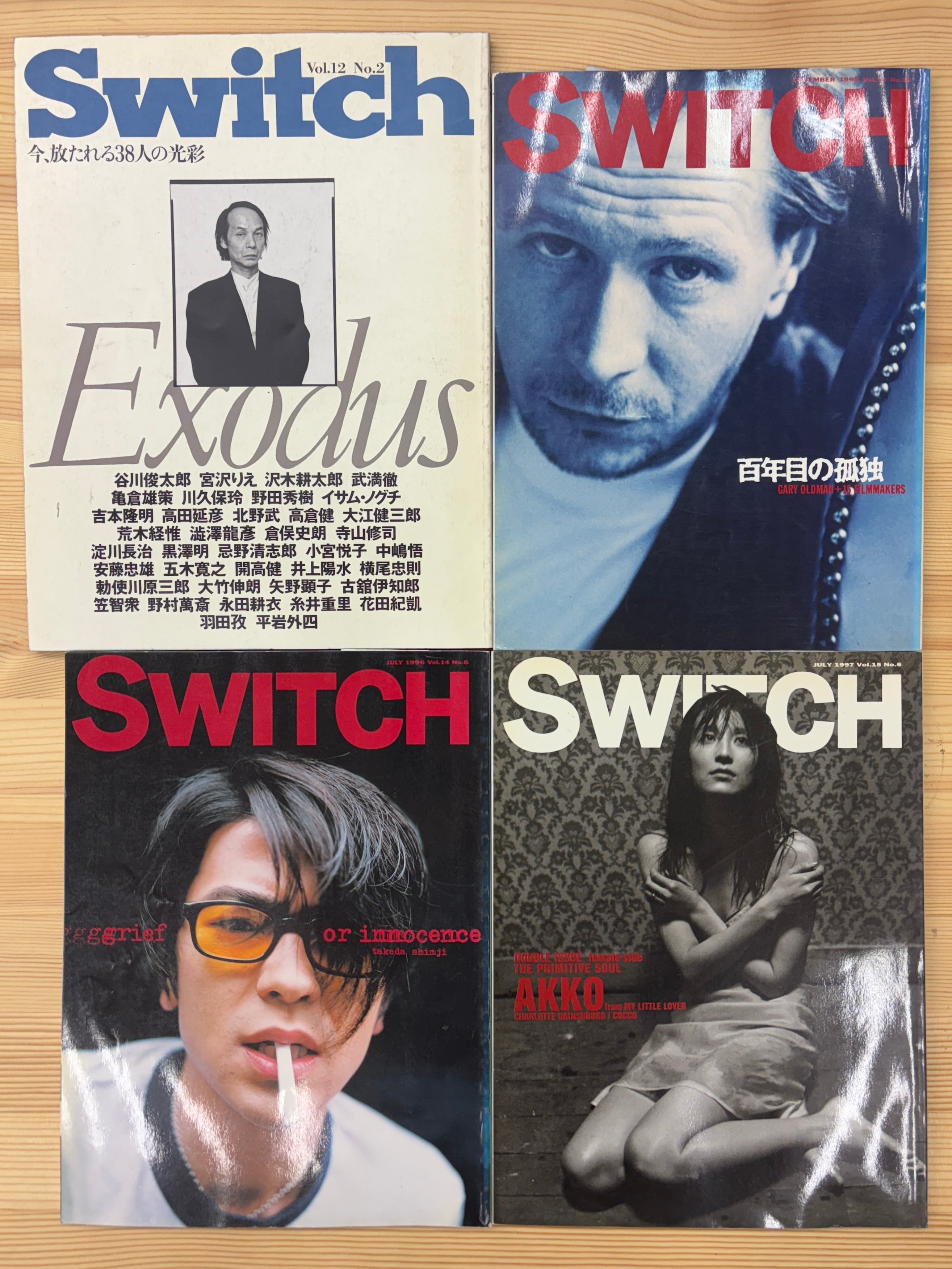 switch vol.8 No.1 1990 MAR. / vol.9 No.2 1991 May / vol.10 No.3