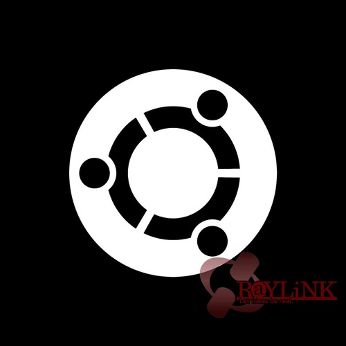 【カッティング】Ubuntuステッカー Linux OS カッティング PC用 3cm x 3cm