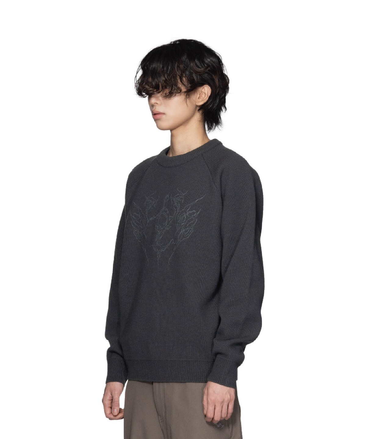 SAN SAN GEAR] 23FW PYRO KNIT CHARCOAL 正規品 韓国ブランド 韓国通販 