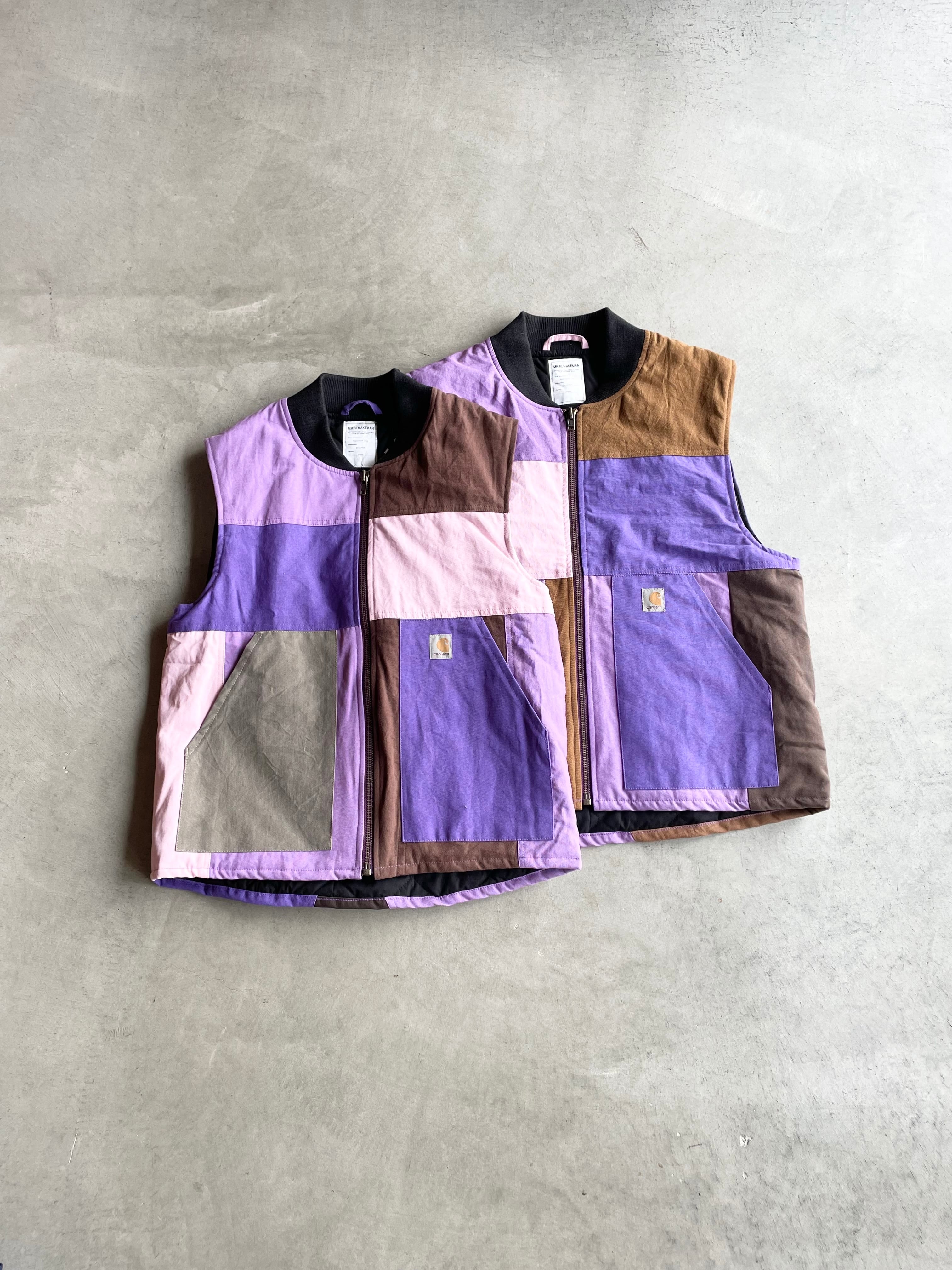 〈mr.Remake man〉 carhartt リメイクベスト Mr.Remakeman Carhartt Zip Vest｜UTSURA