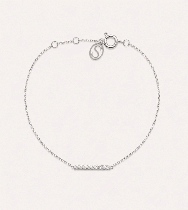 zirconia bar bracelet