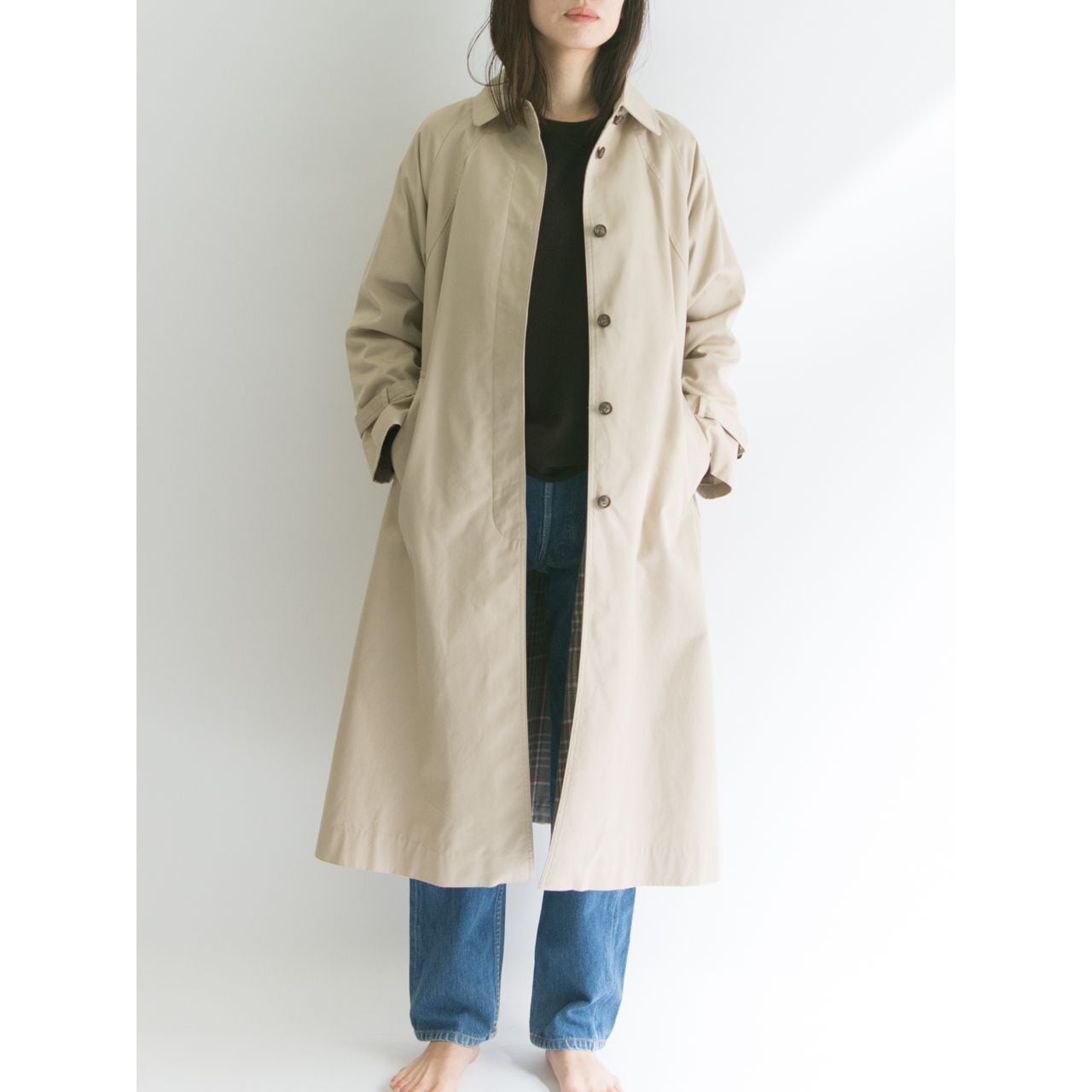 TOKYO STYLE】Single trench coat（東京スタイル ウールライナー付き ...