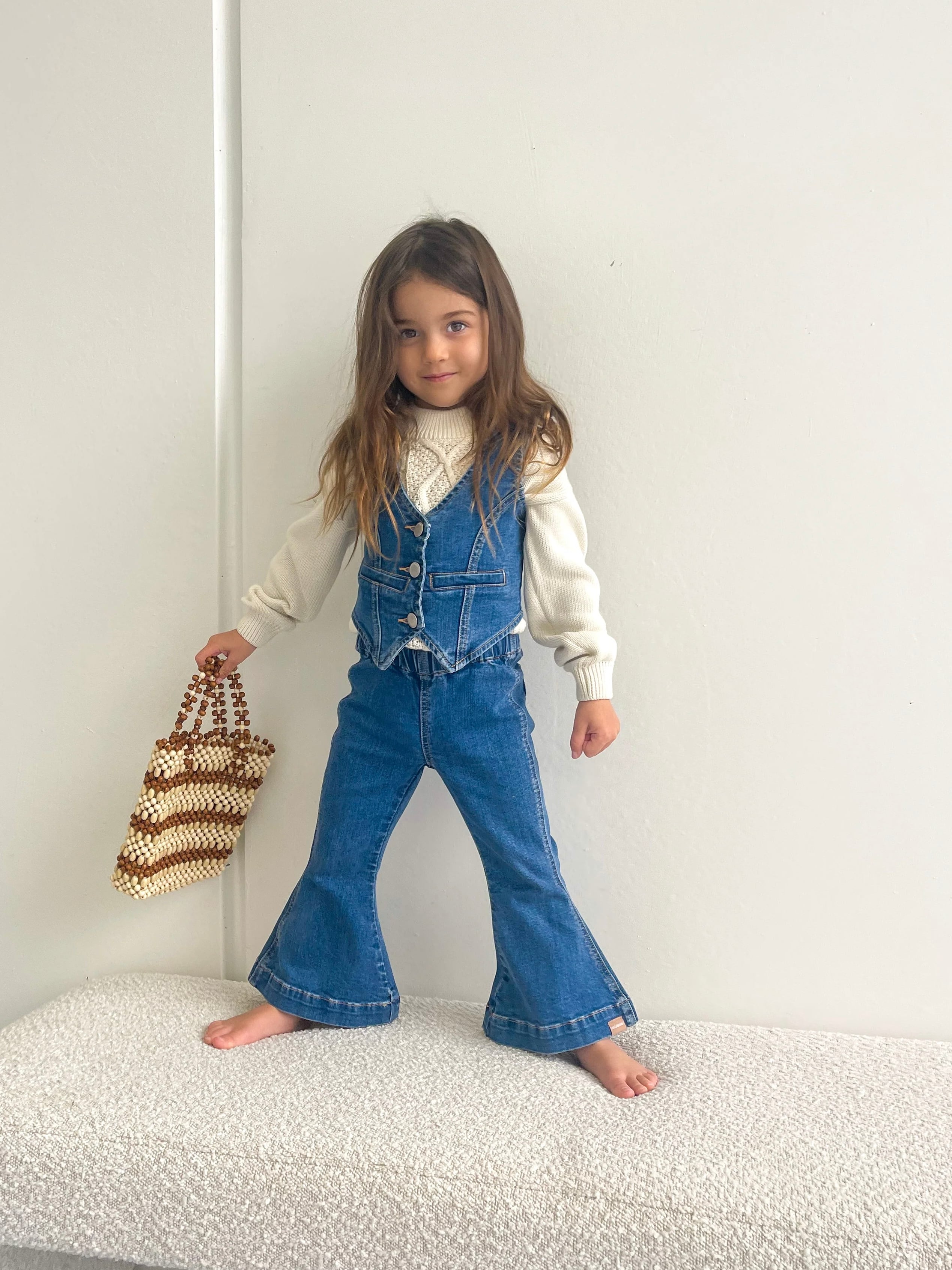 TWIN COLLECTIVE】Farrah Flare Jean - Western Blue | RIRIBELL