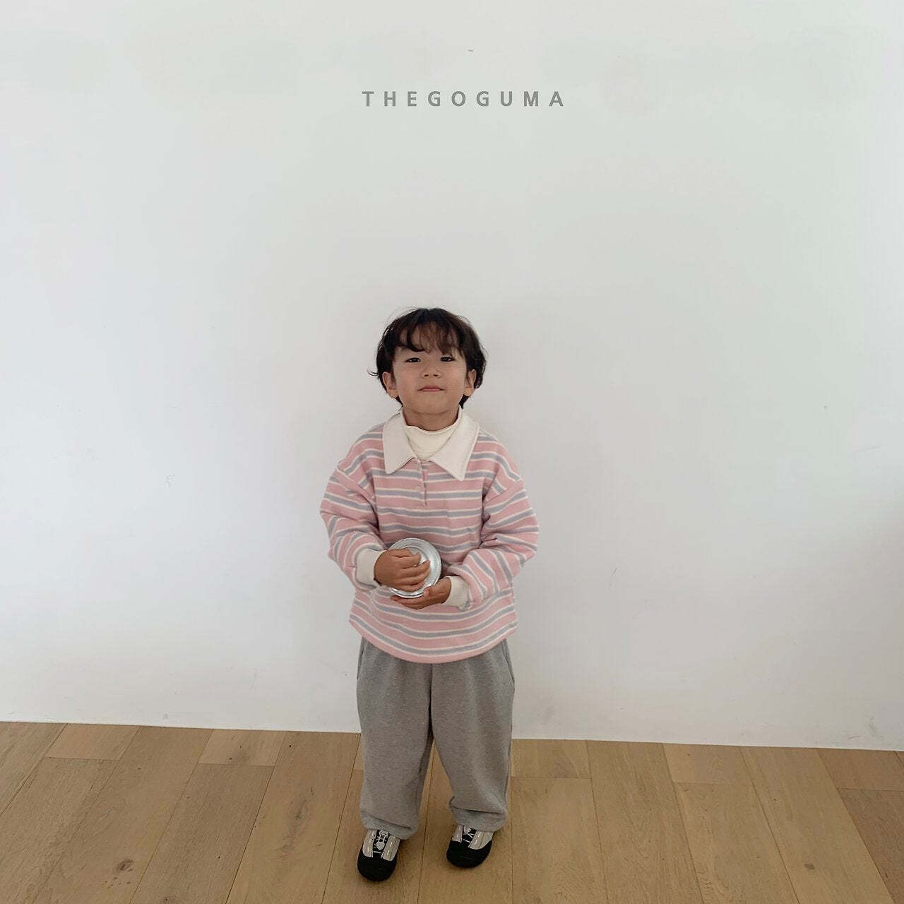 【取寄】THE GOGUMA わたあめ裏起毛襟付きTシャツ｜冬服｜韓国子供服