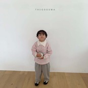 【取寄】THE GOGUMA わたあめ裏起毛襟付きTシャツ｜冬服｜韓国子供服
