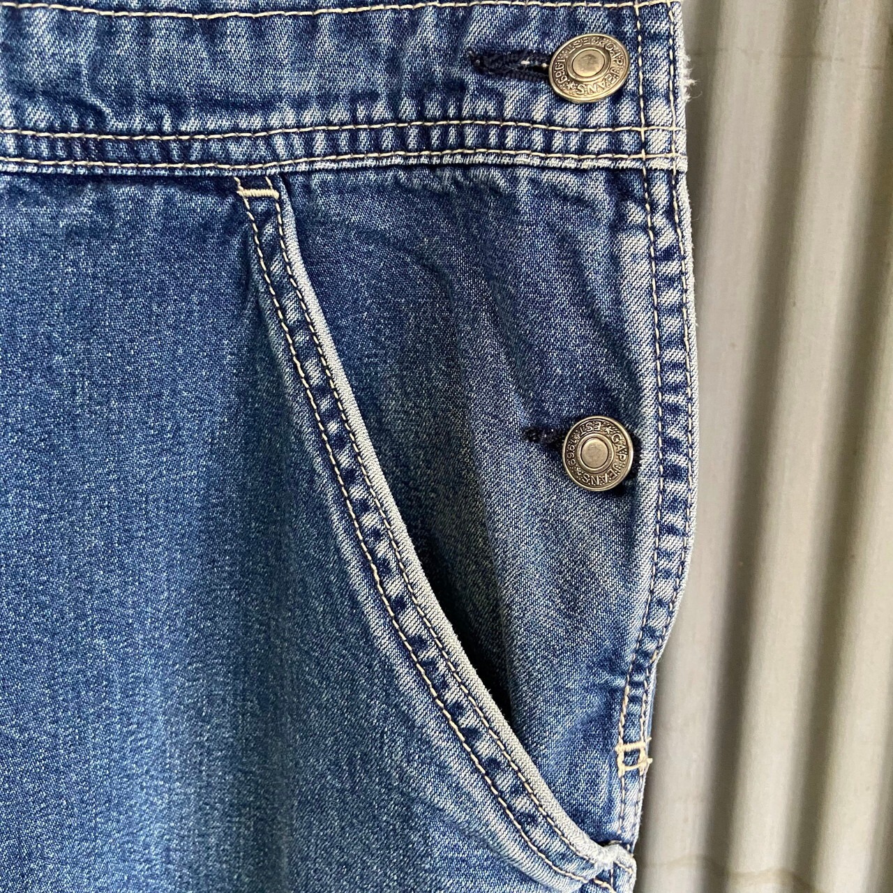 90年代 GAP オールドギャップ デニム オーバーオール メンズw38相当 