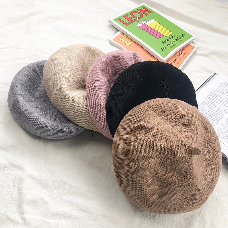 スプリングサマースタイル薄手 帽子 春物 夏物 ベレット ヘアアクセサリー ブラック・アイド・ピーズ78868589813