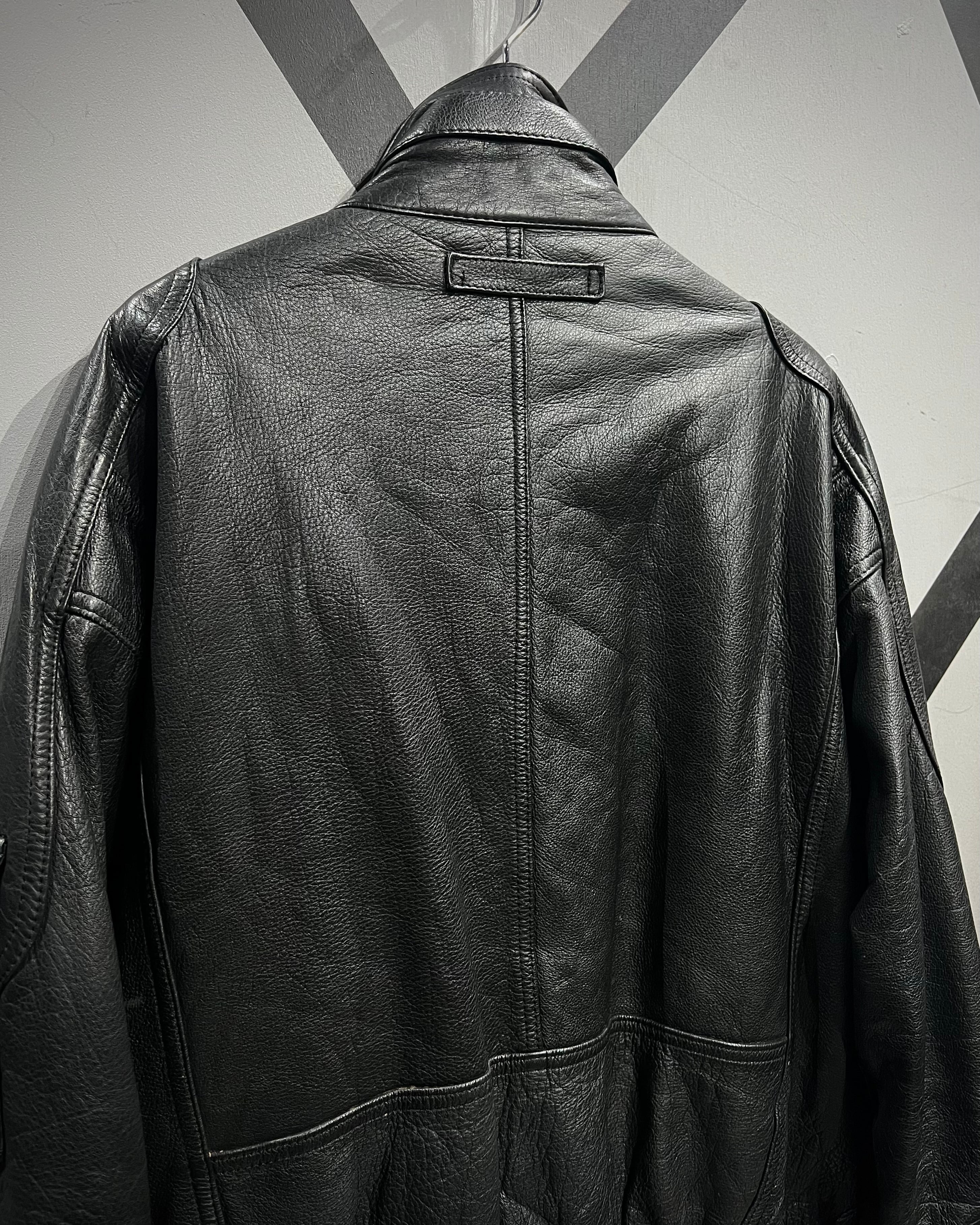 X VINTAGE】80's Flight Detail Vintage Leather Jacket | Caka(カカ