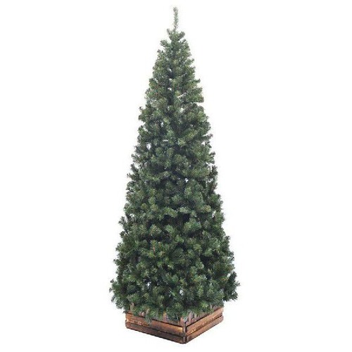 クリスマスツリー240㎝スリム 1個 【濃緑 品質保証高級ツリー木枠付】