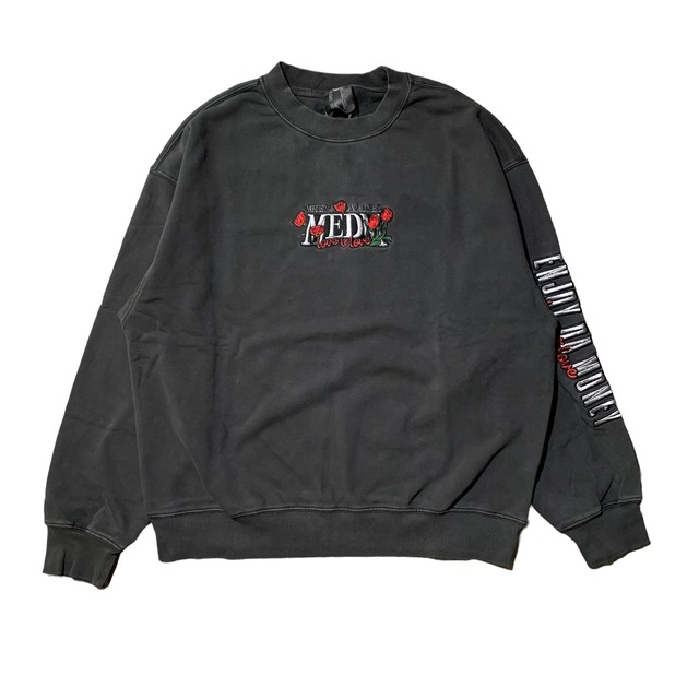 【MEDM】SMALL WORLD SERIES WASHED ROSE SWEAT