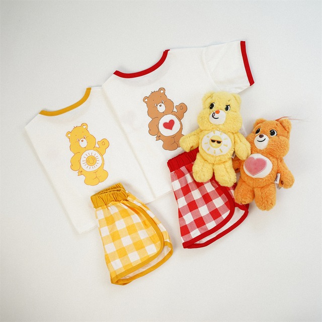 ベビー＆キッズ　 夏新作 レインボーベア Tシャツ&パンツ
