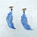 KIRIEBIJOU【HAKU】＜羽＞　＜青箔＞ピアス・イヤリング