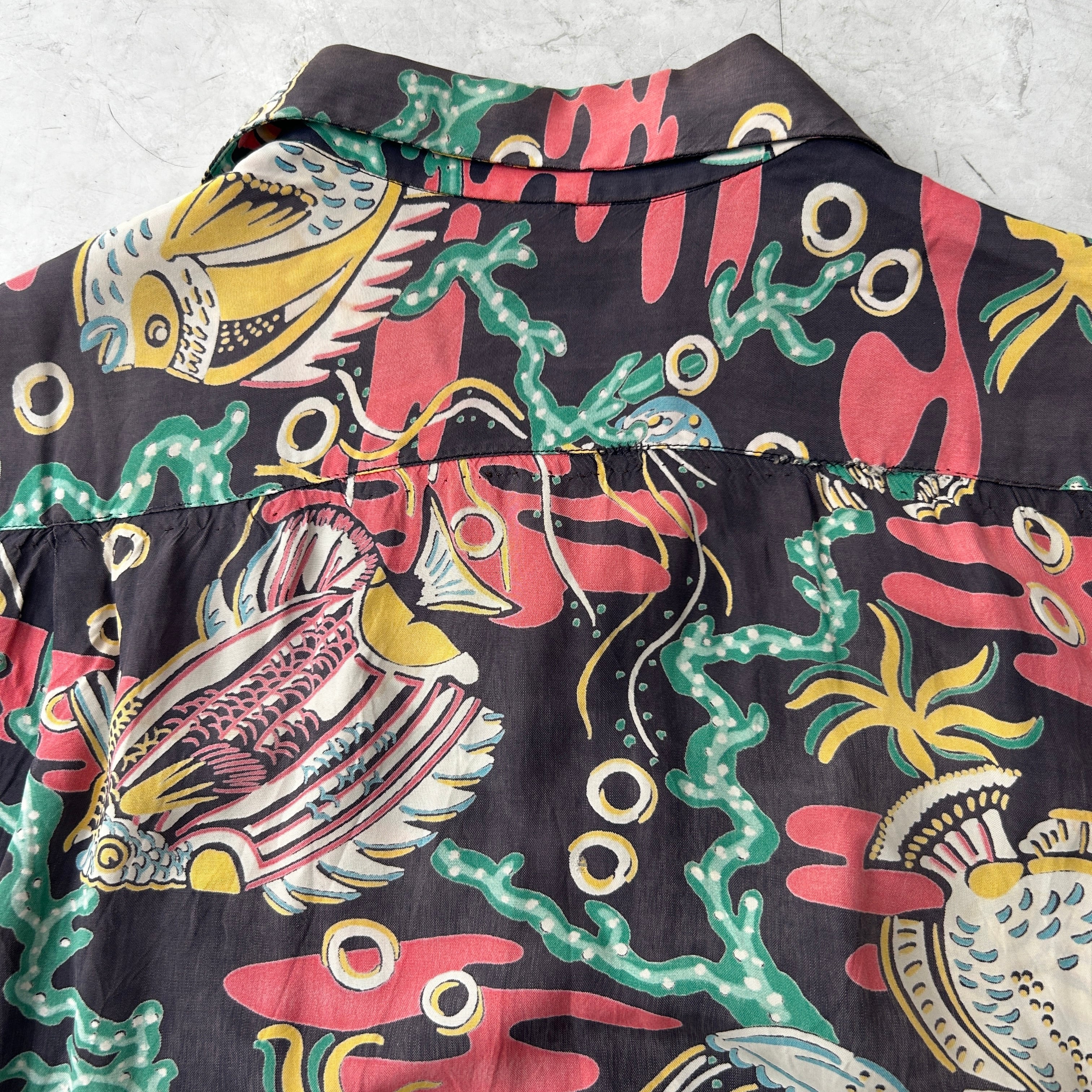 ト*ワ様 40s 50s souvenir shirt スカシャツ 2tone ト*ワ様 40s 50s souvenir shirt スカシャツ 2tone