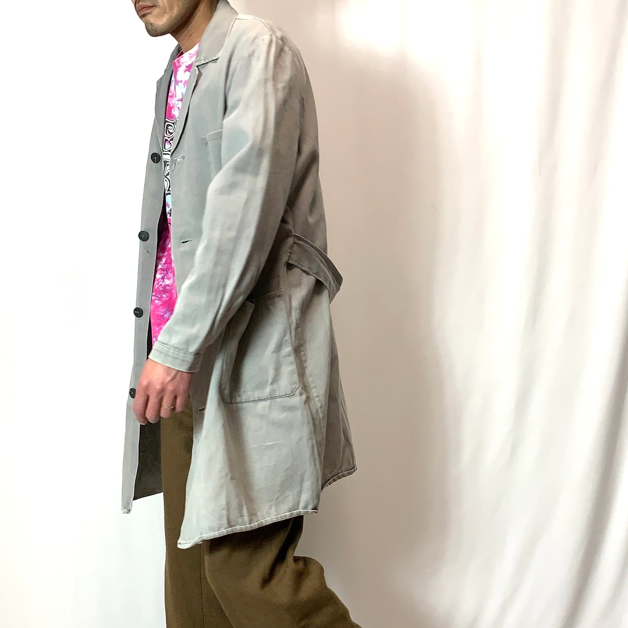 フレンチヴィンテージ Atelier Coat コットンアトリエコート 1 ブラウン フランス ユーロ アンティーク VINTAGE チェスター ワーク アウター【フレンチヴィンテージ】