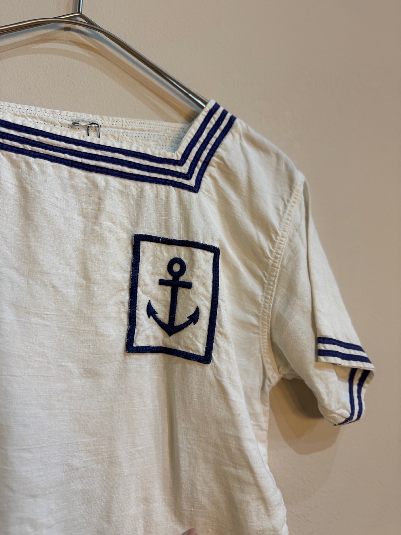 1950's フランスリネンセーラーシャツ