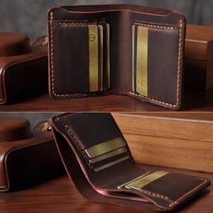 Genuine Leather Vertical Style Wallet / 本革 レザー バーティカル スタイル 縦型 ウォレット