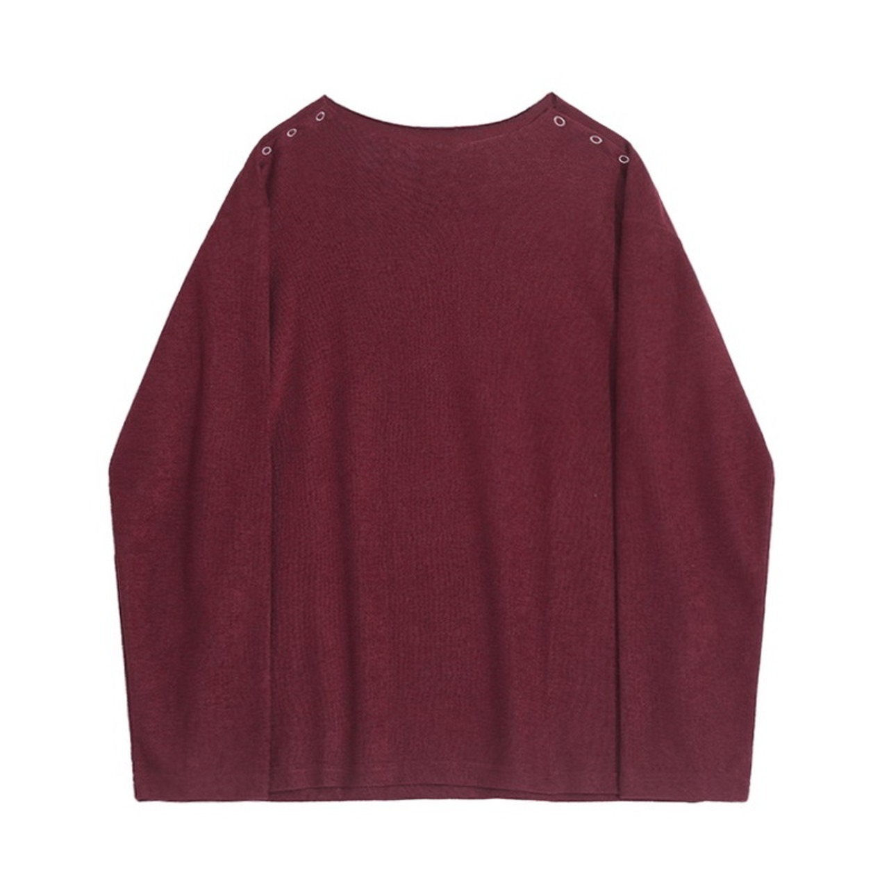 ネックスナップボタンロングTシャツ　991