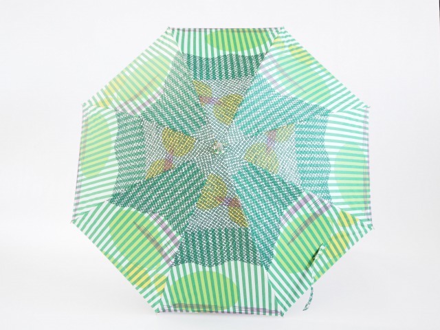 ケイコロール × ムーンバット　「中太と大丸とかすみ　緑」　ロング傘