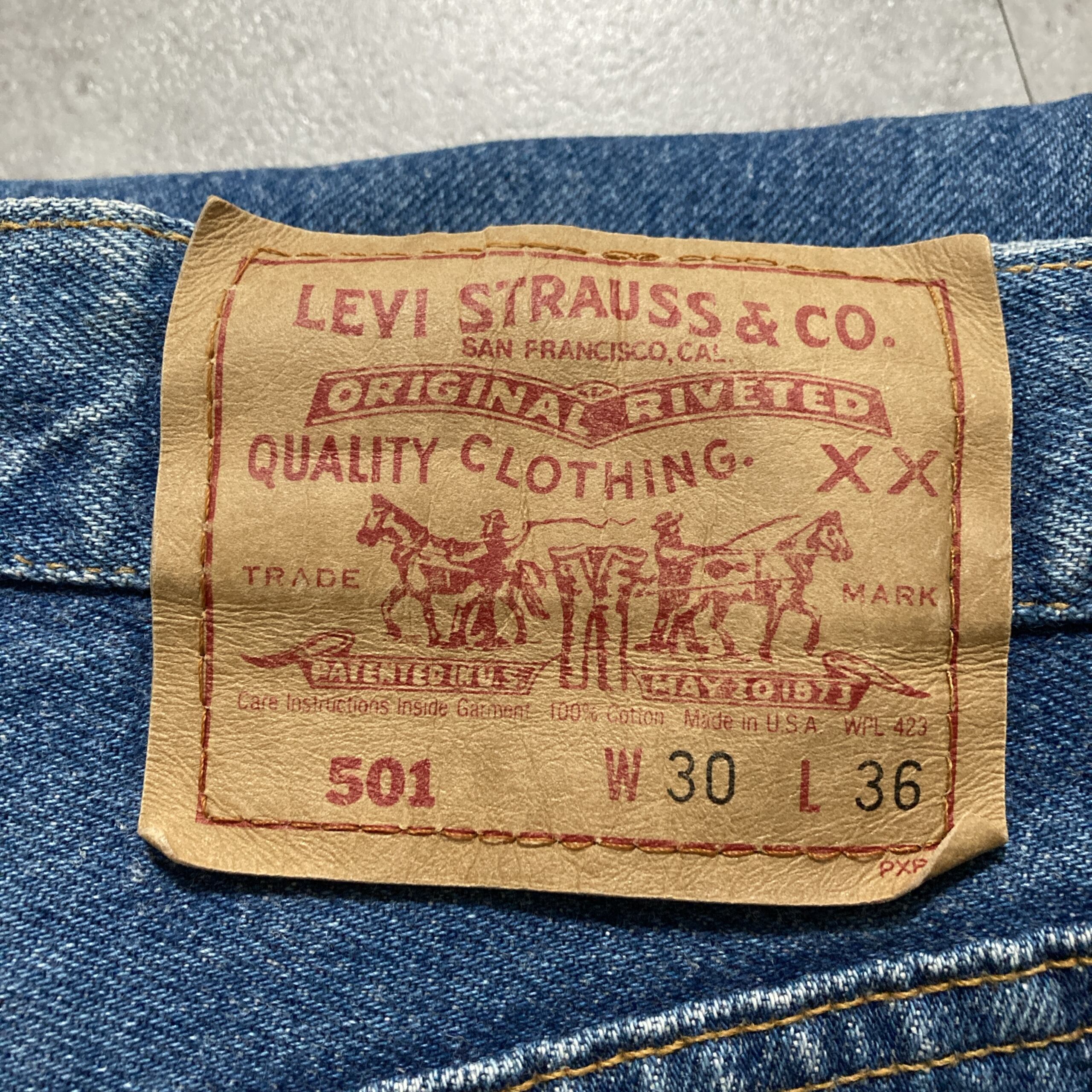 W30 L36】90's US.Levis 501 リーバイス サンアンジェロ工場(552
