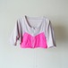 Vintage 90s design cropped zip top