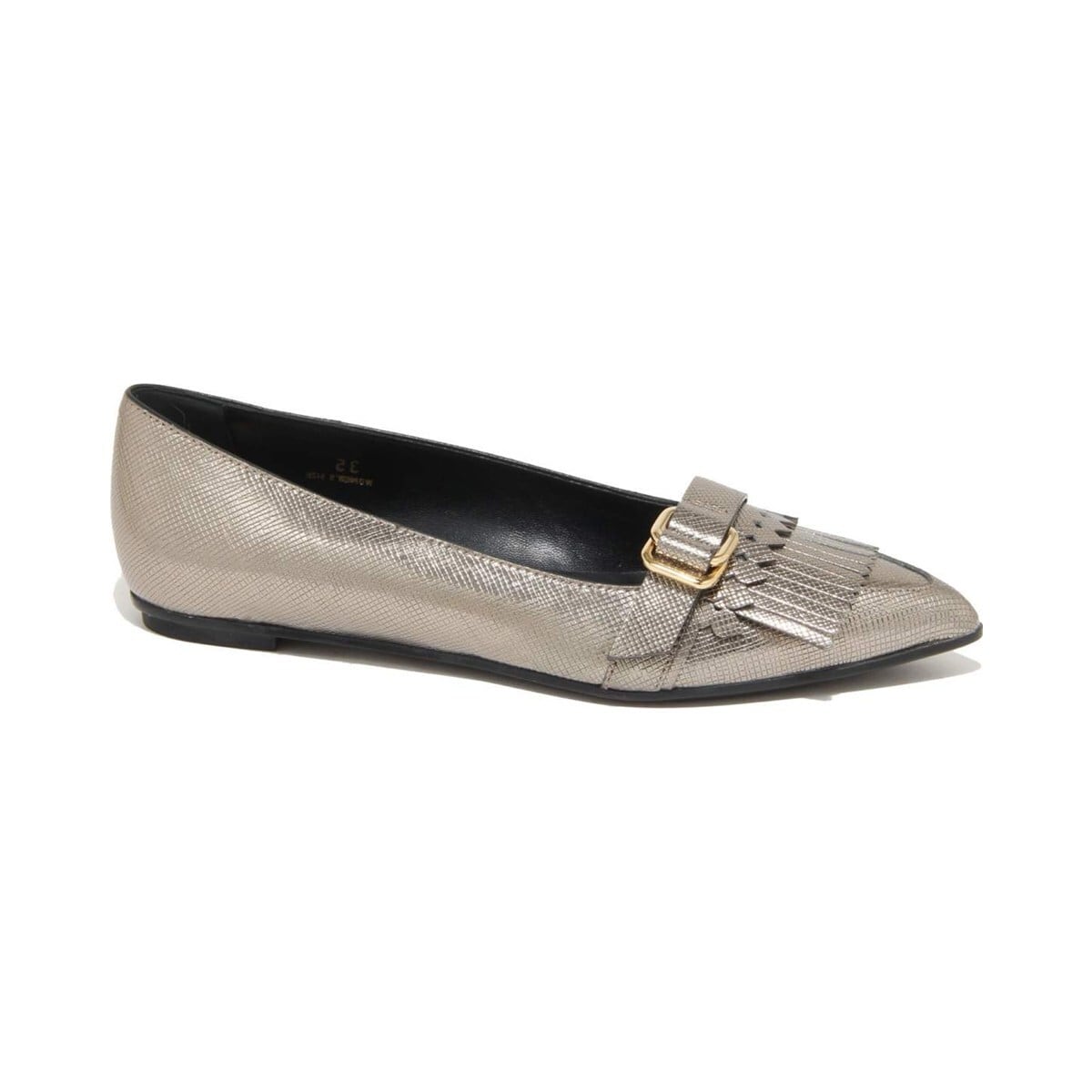 TOD'S トッズ レディース バレエシューズ レザー グレー