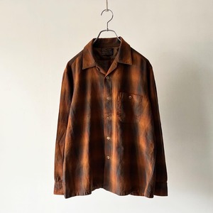 -PENDLETON- 60s shadow check wool shirt