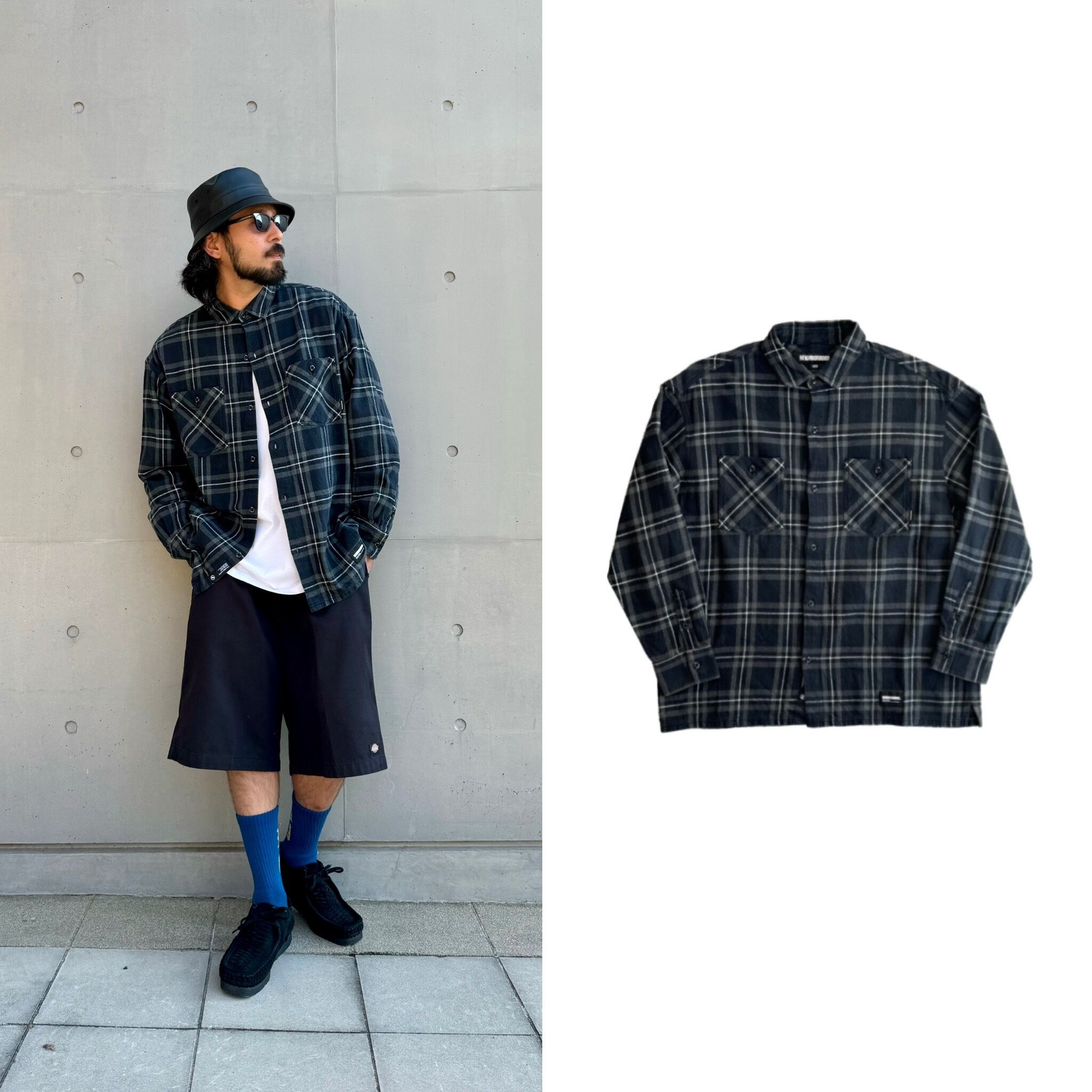 NEIGHBORHOOD TARTAN CHECK SHIRT LS - ネルシャツ