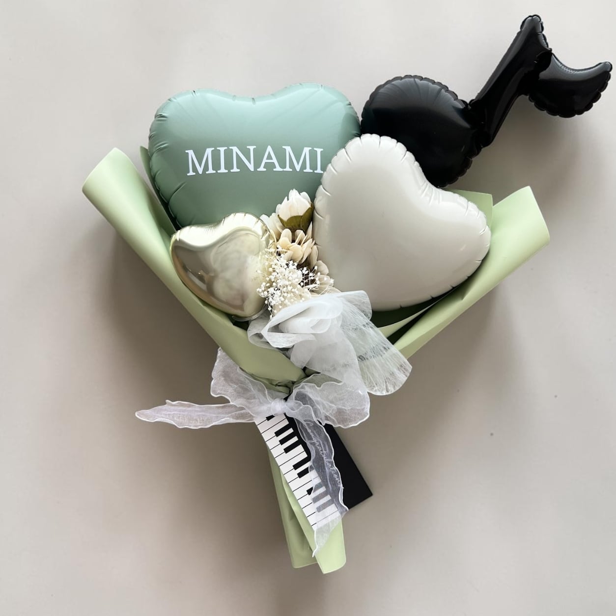 音符バルーンブーケ メロディー プチブーケ お祝い 退職 結婚 結婚祝い 