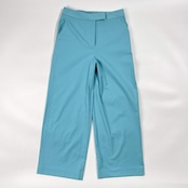 リネン混 TOMORROWLAND collection トゥモローランド スラックス パンツ 32/ライトブルー系 レディース センタープレス