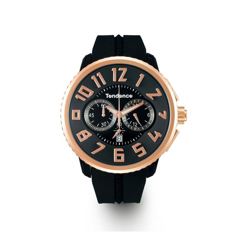 【Tendence テンデンス】TG046012R GULLIVERガリバー（ブラック×ローズゴールド）／国内正規品 腕時計