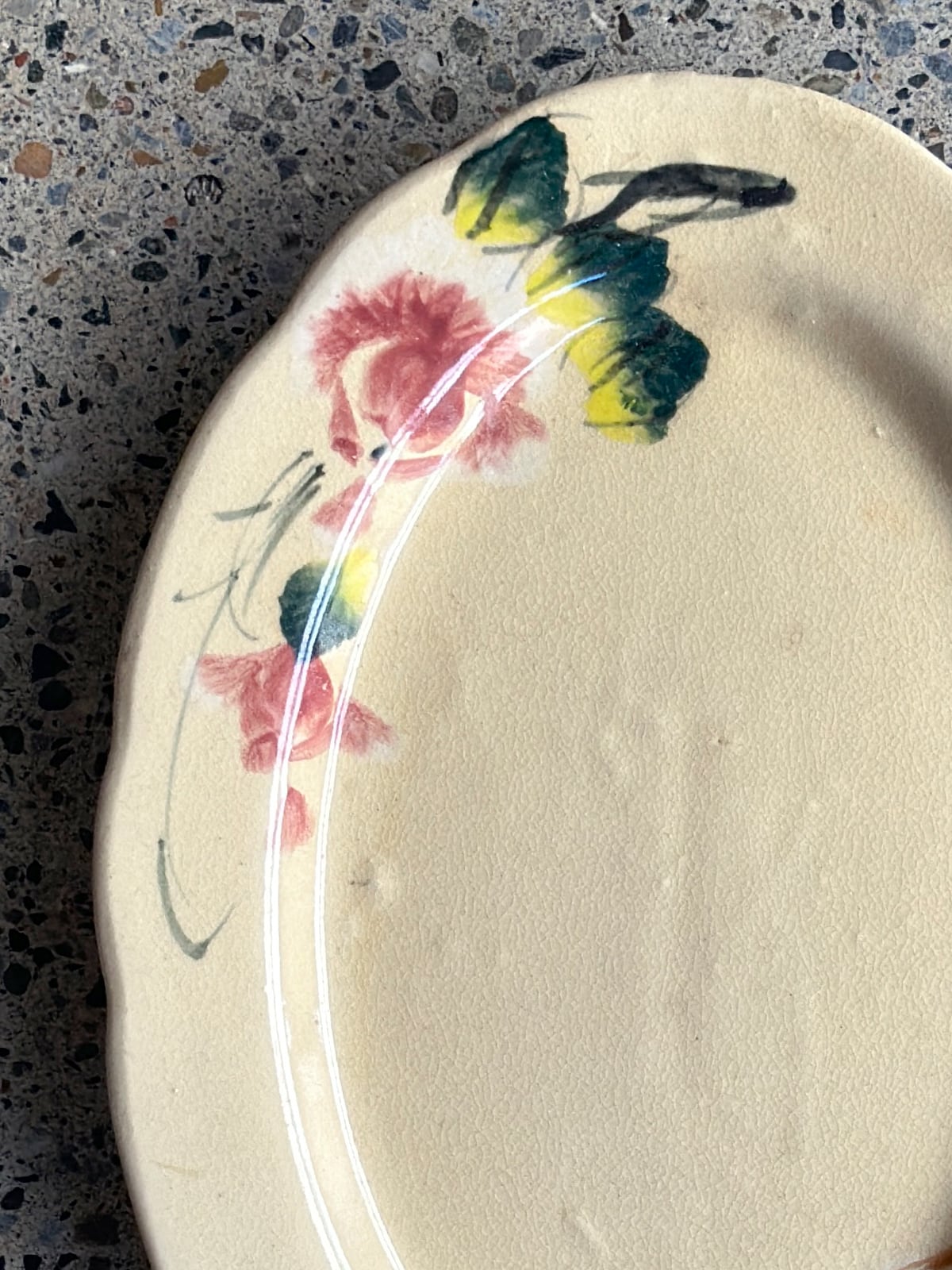 シェリーVeronica 花柄オーバル皿