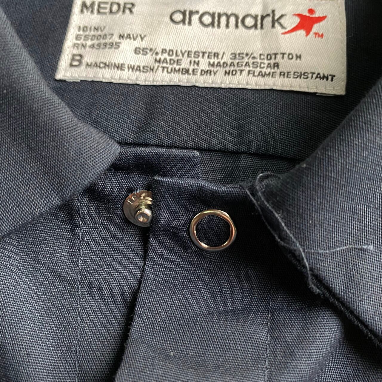 270円 セール Aramark つなぎ W47 サイズ表記 50r ネイビー ワークウェア 作業服 古着卸
