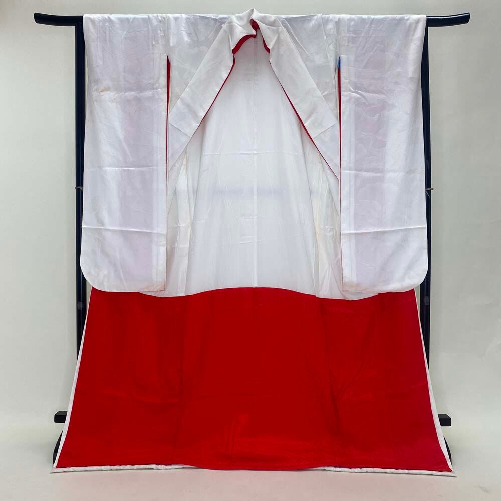 掛下 白打掛 色打掛 白 撮影用 結婚式 リサイクル ポリエステル 花嫁  