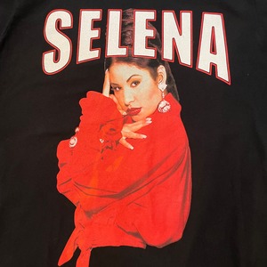 【SELENA】セレーナ 音楽Tシャツ フォトプリント アーチロゴ M us古着