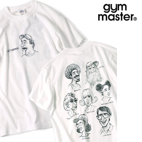 gym master ジムマスター 5.6oz In my heart TEE メンズ 半袖Tシャツ 発泡プリント コットン100% ホワイト
