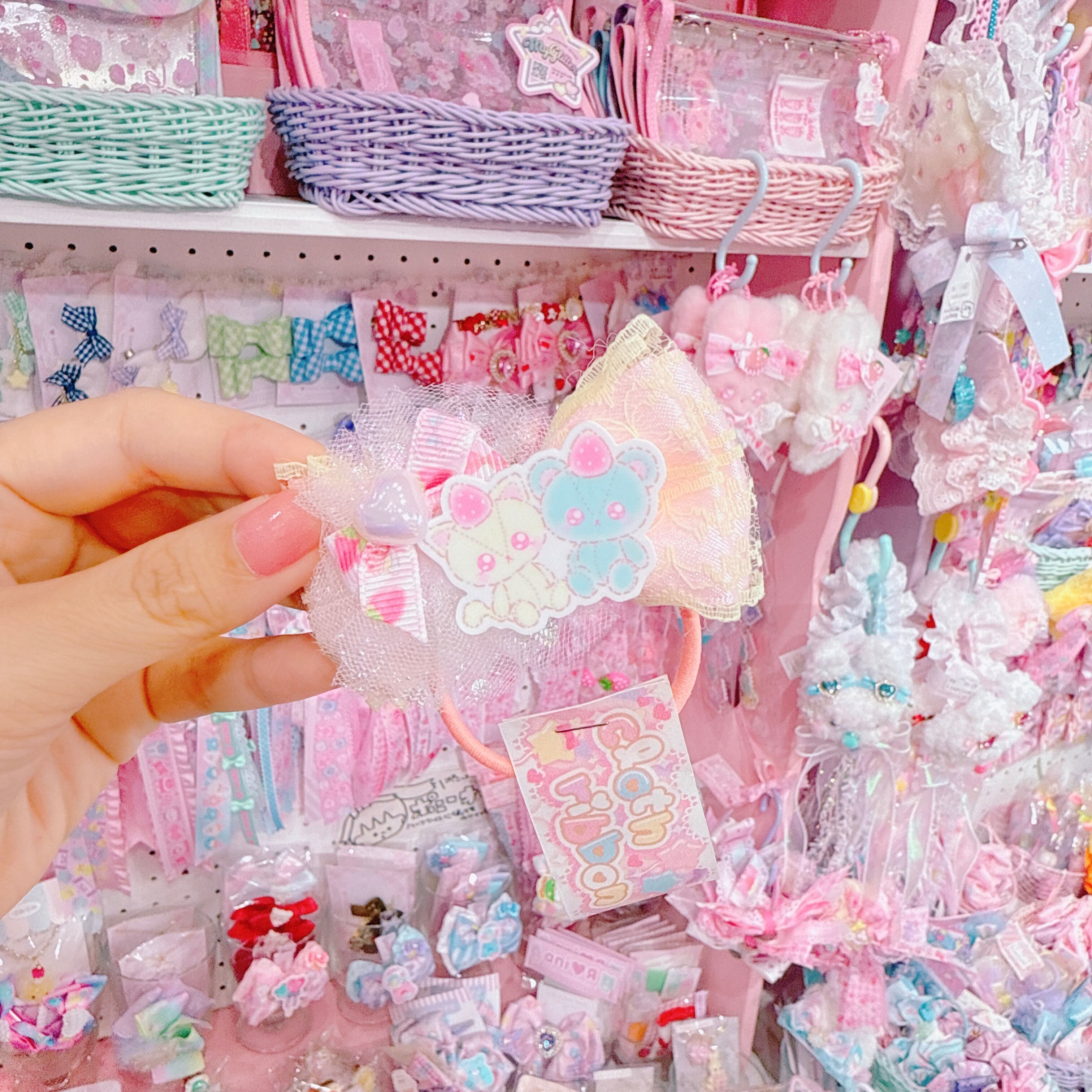 【C5】77-10パーツ付きヘアゴム