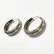 Vintage 925 Silver Hoop Pirced Earrings