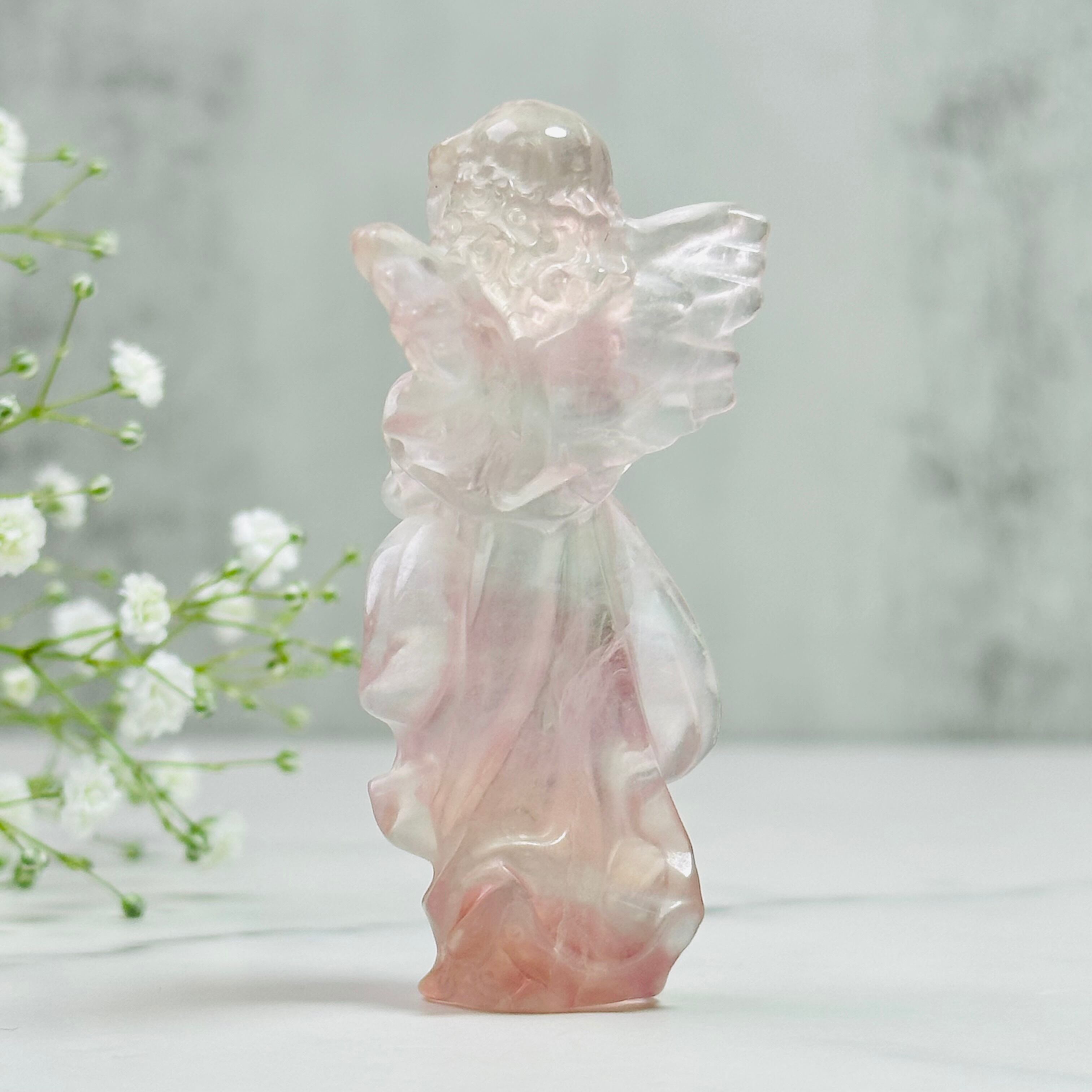 ♥天然石オブジェライト 癒し系天然石オブジェ｜フローライトエンジェル | Mt.Sophia 天然石屋