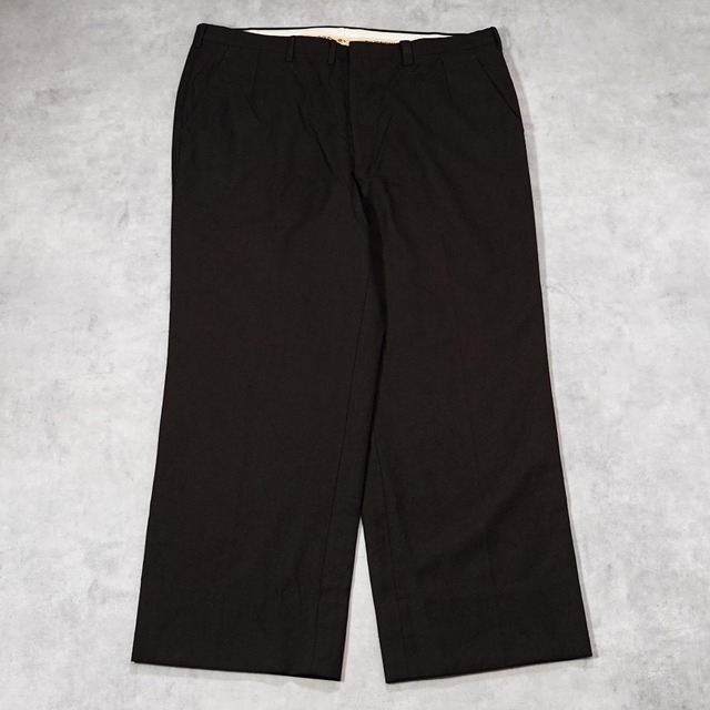 GIVENCHY ジバンシィ W36 スラックス 古着 80s 茶 21526