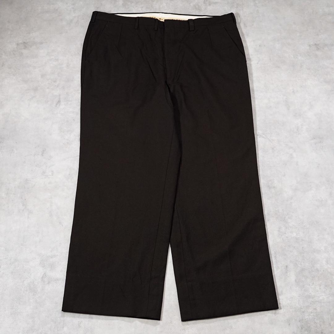 GIVENCHY ジバンシィ W36 スラックス 古着 80s 茶 21526