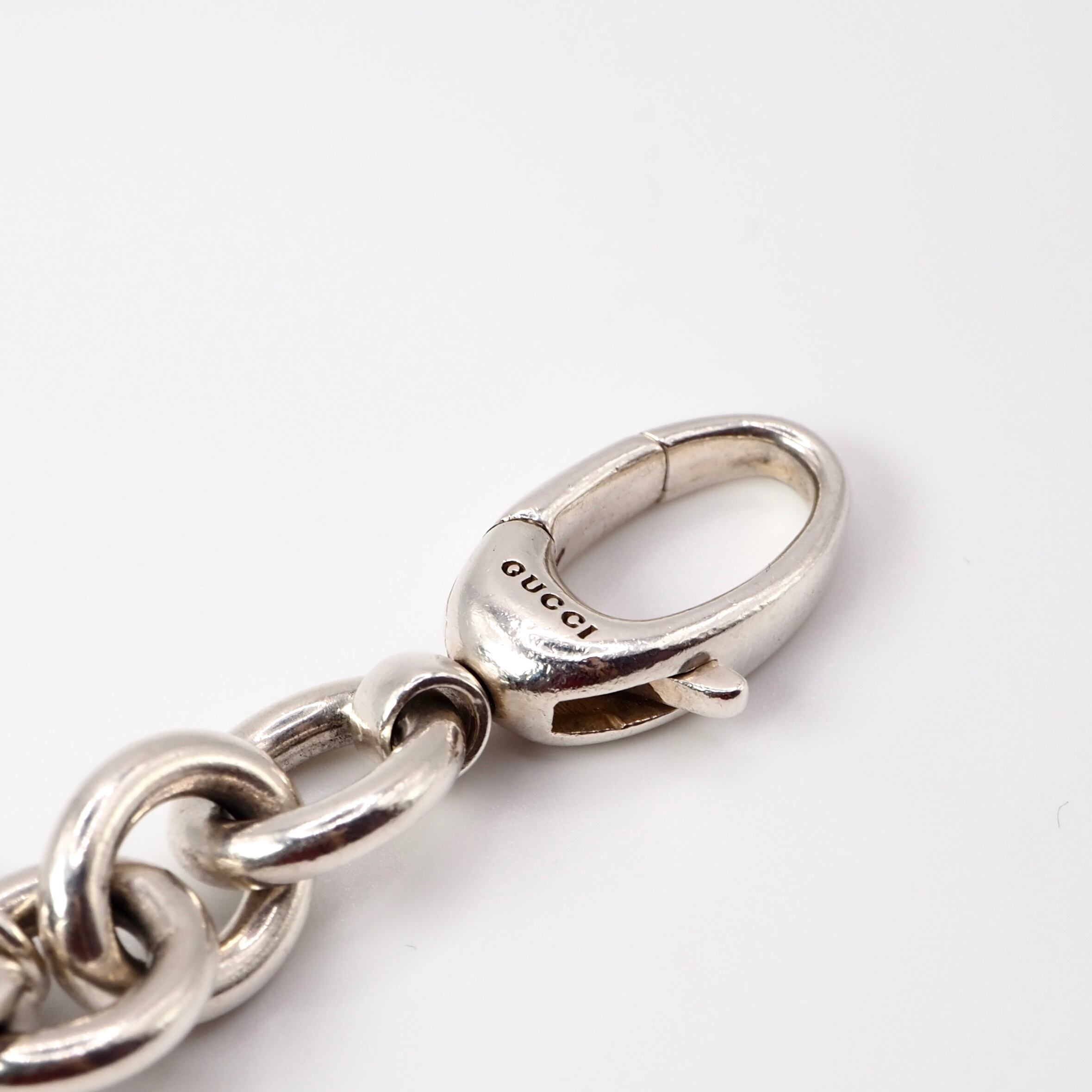 GUCCI グッチシルバー925 ブレスレットバングルドッグタグ
