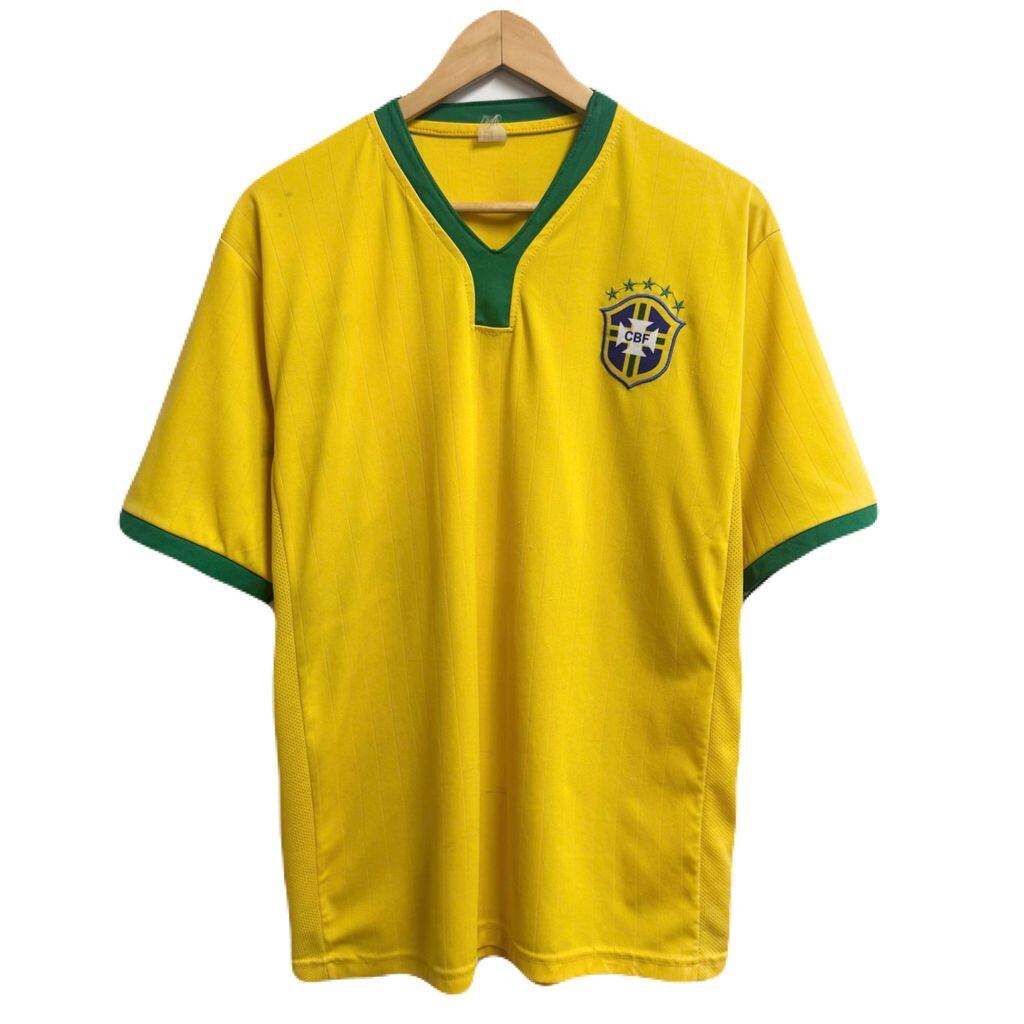 ブラジル代表 CBF サッカー ユニフォーム 半袖 黄色×緑 No.M818