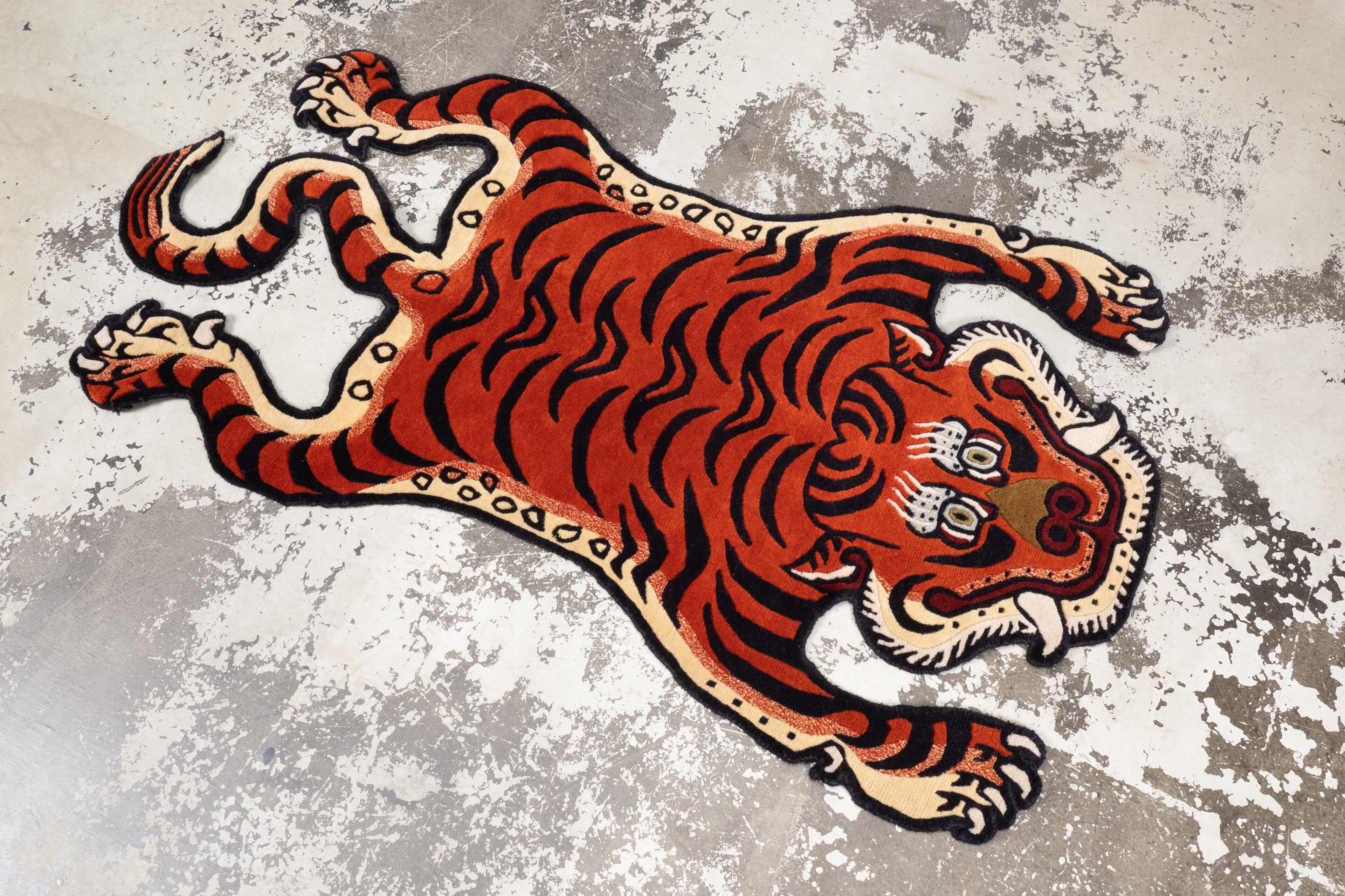 Tibetan Tiger Rug 《Mサイズ•プレミアムウール094》チベタンタイガー