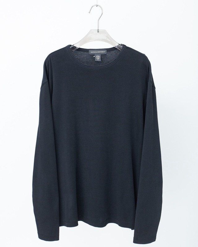 "BANANA REPUBLIC" plain rib cut&sew