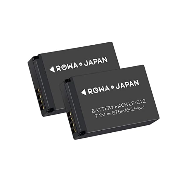 ロワジャパン LP-E12 互換 バッテリー キャノン対応 2個【PSE基準検品