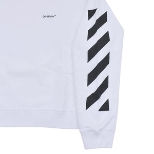 【OFF-WHITE】DIAG HELVETICA OVER CREWNECK(WHITE/BLACK)