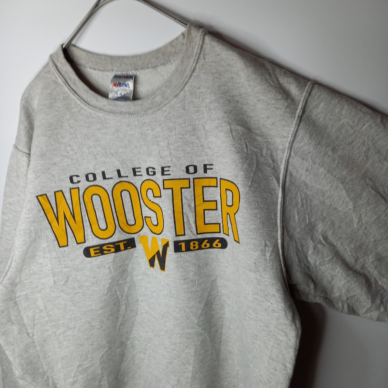 ジャージーズ　クルーネック　スウェット　プリントトレーナー　カレッジ　S