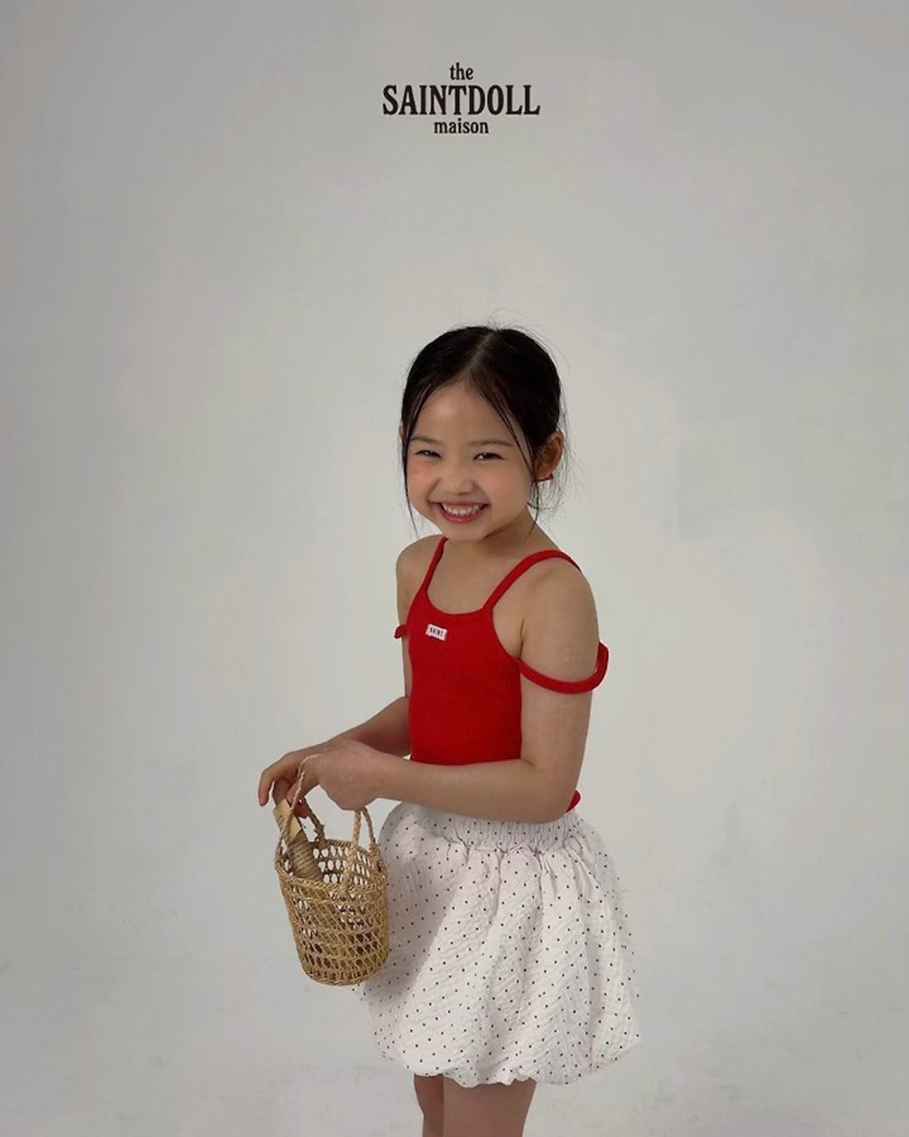 [SAINTDOLL] Dot Balloon Skirt (JM/JL) / [세인트돌] 도트벌룬스커트 (JM/JL)