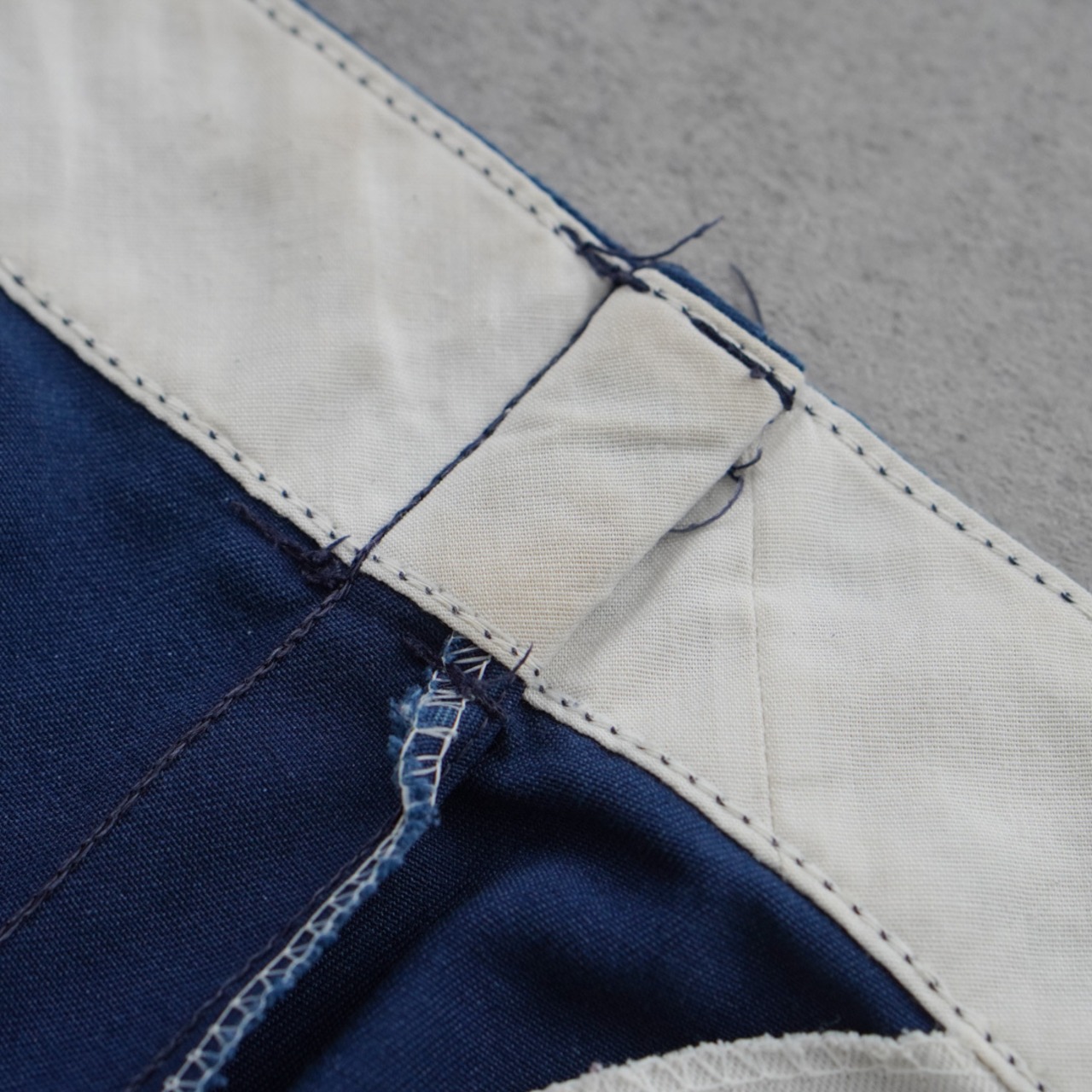 80s Dickies 874 work pants "made in USA" navy [W32L29相当] 古着 (状態考慮) - 13