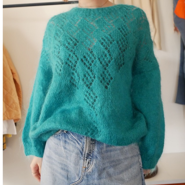 Turquoise sukahi knit